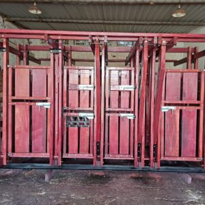 Tronco de contenção Convencional - brete com 3 Pescoceiras - modelo americano